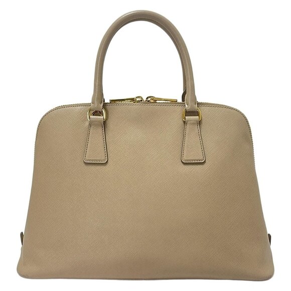 Auth PRADA - BL0836 Beige Leather Handbag - Picture 2 of 9